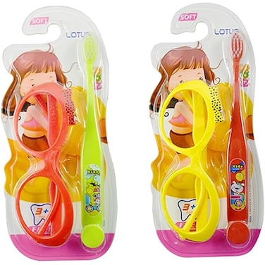 Fitto Children's Toothbrush Set with Sunglasses, Mixed Colors, pack of 1