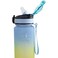 Fitto Plastic Sport Bottles 1000ml Gradient Pattern Assorted Colors
