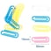 Fitto 10 Pieces Paper Clips 15x50mm Plastic Coated Assorted Colors