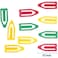 Fitto 10 Pieces Paper Clips 51mm Assorted Plastic Coated