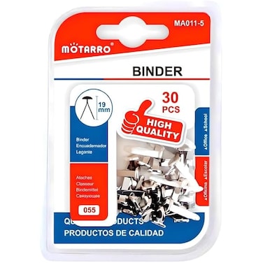 Fitto 30 Pieces Binder Clips, 19mm for Office Document Organization