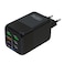 150W 3 x USB + 3 x USB-C / Type-C Multi-port Fast Charger &ndash; Black &ndash; UK Plug