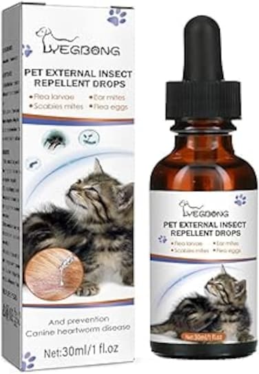 FDTY Pet Deworming Liquid Cat &amp; Dog Flea &amp; Tick Cleanser Lice &amp; Tick Remover Drops