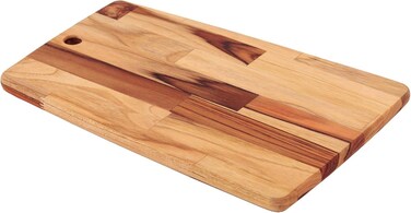Kitchen 400x280x18mm Rectangular Teak Wood FSC Cutting Board
