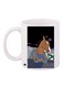 Horse Cartoon Printed Coffee Mug White/Black/Brown 11ounce