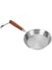 Bewinner Stainless Steel Frying Pan, Nonstick Frying Pan Skillet with Wooden Handle, Egg Pan Fry Pan for Household Restaurant Induction Cooker (12CM)