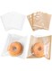 MAKINGTEC 100 Pcs Heat-Sealable Bakery Bags, Cookie Bags, Translucent Candy Bags, Kraft Paper Food Bags for Cookie, Cake, Bread, Sandwich, Chocolate, Candy, Snack (7.1 * 7.5 in)