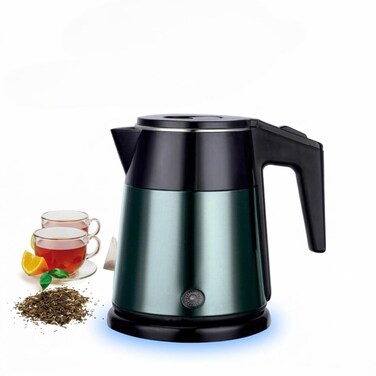 1.0L Electric Kettle - 1500W Fast Boiling Water Heater for Tea &amp; Coffee, Teal &amp; Black

