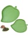 2 Pieces Leaf Reptile Food Water Bowl Plate Dish for Tortoise Corn Snake Crawl Pet Drinking and Eating, 2 Sizes