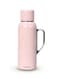 Insulated Bottle with 850ml Capacity / 10-12 Hours Heat Retention / Double Wall Vacuum Insulation Design / Stainless Steel SUS 316 Material / Mechanical Temperature Gauge - Pink