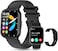 PEJE Smart Watches For Men,1.83" Display,Prayer Alerts,Arabic Support,Bluetooth Calls,1ATM Waterproof,Spo2/Hr/Sleep Tracking,123+ Sports Modes,7-Day Battery (280mah),Ios/Android. (Black)