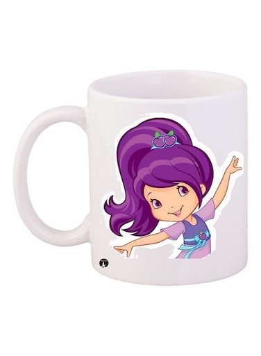 Printed Ceramic Coffee Mug Multicolour