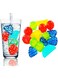 Dependable Industries inc. Essentials Fruit Shape Reusable Ice Cubes BPA Free (30) Multicolor