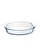 Clear Borosilicate Glass 35x25cm 2.9L Oval Shape Glass Oven Dish for Baking, Roasting and Serving Casserole Pan Microwave Freezer Safe Bakeware
