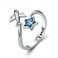 S925 Sterling Silver Ring Interstellar Journey Open Female Ring