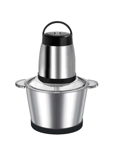 600W Electric Food Chopper &ndash; 3L Stainless Steel Bowl, Quad Blades, 2-Speed Control &ndash; Ideal for Chopping Meat, Vegetables, and Onions