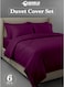 Premium Striped Duvet Set All Season &acirc;&euro;&ldquo; 6-Pieces set Purple   King Size 220x240 cm   Ultra-Soft, Wrinkle-Resistant &amp; Made in Dubai   Includes Duvet Cover, Fitted Sheet ( 200x200 cm ) &amp; 4 Pillowcases&Acirc;&nbsp;(&Acirc;&nbsp;50x70&Acirc;&nbsp;cm&Acirc;&nbsp;)