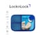 LocknLock To Go Lunchbox 980ml &ndash; Blue, Leak-Proof, Microwave &amp; Freezer Safe