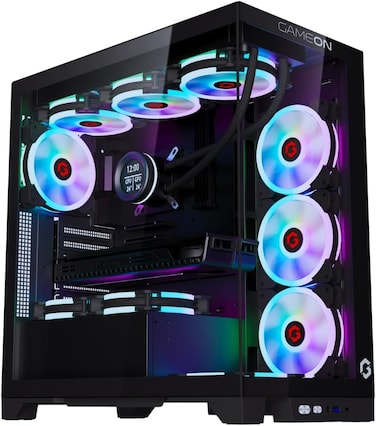 GAMEON Emperor Midnight IV Series Mid Tower PC Gaming Case, , GO-EMPERORIV-M
Black
