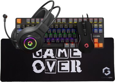 GAMEON VIPER X All-In-One Gaming Bundle (Mechanical Keyboard, Headset, Mouse &amp; Mousepad)
(MECHANICAL KEYBOARD, HEADSET, MUSE PAD)
