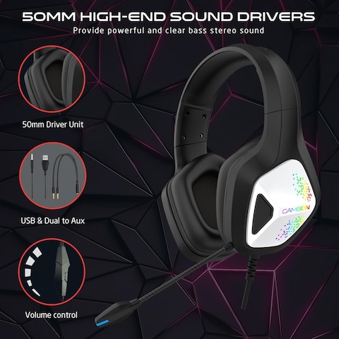 GAMEON GOK905 Infernus RGB Gaming Headset - Black