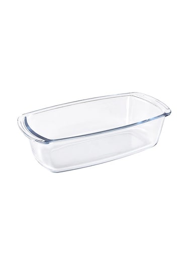 Borosilicate Rectangular Glass Loaf Dish Clear 1.8Liters