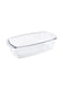 Borosilicate Rectangular Glass Loaf Dish Clear 1.8Liters