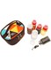 Aarbest Travel Spice Kit Spice Containers for Camping Portable Spice Kit Camping Salt Pepper Shakers Camping Spice Containers Seasoning Storage with Bag for Home Kitchen Camping BBQ Traveling 6 Pcs