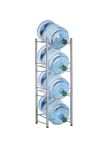 UMORNING Water Bottle Holder 4 Ties Stand Shelf Rack for 5 Gallon Water Cooler Jug Detachable Kitchen Organization and Storage Shelf Fits for Home and Office Use
