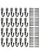 24 Heavy Duty Vintage Bronze Wall Hooks - No Scratch Coat Hangers with Screws for Bath, Kitchen, Garage, and More