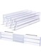 Aputue Expandable Drawer Dividers, 4 Pack Adjustable Drawer Dividers Expandable 27.5-52cm, Drawer Dividers Organizers, Clear Plastic Drawers Separators for Bedroom, Office and Dresser Storage