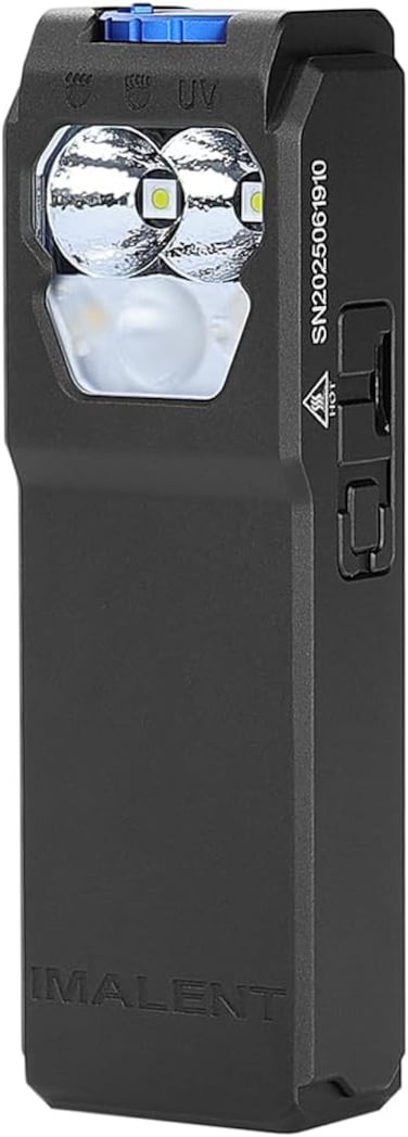 IMALENT GR36 2800 Lumen USB-C Rechargeable LED Clip Flashlight, 3-in-1 with Cool White, Warm Light &amp; UV, EDC Mini Magnetic Base Torch Waterproof for Running,Working and Outdoor Home Emergencies