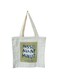 Trendy Reusable Canvas Tote Bag for Women &amp; Girls - Stylish Zippered Shopping Bag Perfect for School, Library, and Daily Use (14.5 x 13.5 inches)