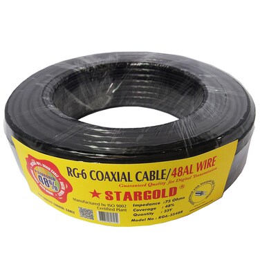 STARGOLD RG6 Coaxial Cable 48AL Wire, 35Y Length