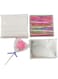 JZS Cake Pop Sticks and Wrappers Kit, 300 Pcs Set Lollipop Sticks Cake Pop Bags with Metallic Twist Ties Bow, for Making Lollipops Cookies Candies Chocolates
