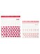 Resealable Bag, Patterned Red/Pink, 2.5/1.2 l, 50 Pack
