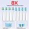 Seago Electric Toothbrush for Adults, with 8 Heads and 5 Modes, Rechargeable Sonic Tooth Brush One Charge for 30 Days, with 2 Mins Timer,SG958(White)