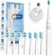 Seago Electric Toothbrush for Adults, with 8 Heads and 5 Modes, Rechargeable Sonic Tooth Brush One Charge for 30 Days, with 2 Mins Timer,SG958(White)