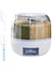 UCHUANG Grain Storage Container Dispenser, Rice dispenser rotating, 360&deg; rotating food dispenser One-Click Output rice Storage Round Grain Dispenser Kitchen for Small Grains, Beans, Rice