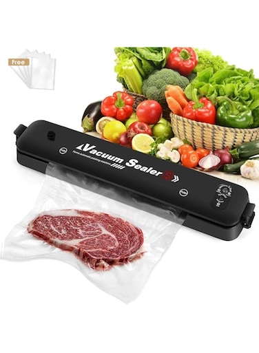 YU WELL Vacuum Sealer Machine Upgraded Automatic Food Sealer Machine with 20 Sealing Bags Food Vacuum Air Sealing System for Food Preservation Storage Saver Easy to Clean   Safety Certified