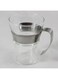 Bodum 4553-16 Assam Coffee Glass With Steel Handle 2 Pieces, Clear
