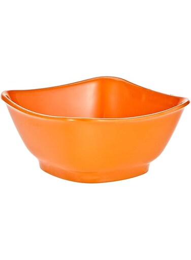 Harmony Melamine Square Bowl 4.5 Inch,Orange Color