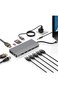 12-in-1 USB-C Hub with Dual 4K HDMI &amp; DP, Ethernet, 100W PD, SD Card Reader