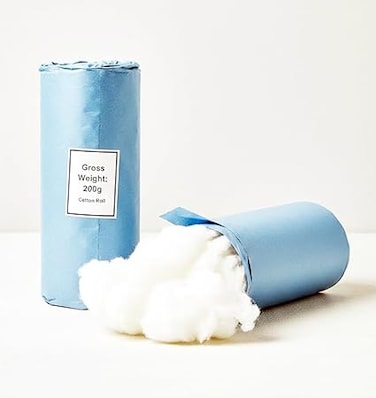 Pure-Grade Cotton Wool Roll   Refined High-Absorbency Cotton   Ultra-Soft &amp; Extra Gentle Texture   Multi-Use for Facial Care, Beauty, and Daily Needs (1 PACK/1 ROLL)