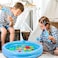Big Fishing Game Magnetic with Inflatable Pool 2 Players Fishing Rod 44 Fish Toys for Toddlers Educational Toys Motor Skills