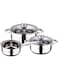 SAN IGNACIO CASSEL STAINLESS STEEL 5PC COOKWARE SET WITH INDUCTION BOTTOM, COOKING POT SET, SG8171