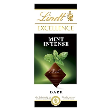 Lindt Excellence Mint Intense Dark Chocolate, 100g