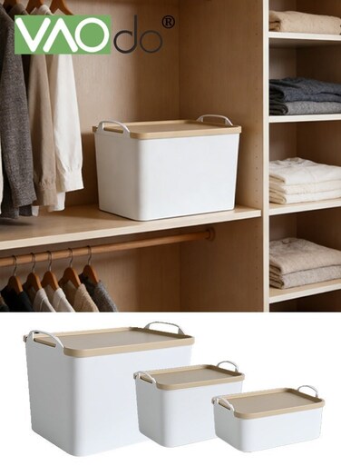 3-Pack Stackable Storage Bins with Lids &amp; Handles, Dustproof Organizer Boxes Set with Covers, Multi-Purpose Containers for Clothes, Toys, Snacks &acirc;&euro;&ldquo; Home Office Storage Solution