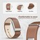 Dado Luxe Tapered Leather Replacement Band Compatible with WHOOP 5.0 Life/MG Fitness Tracker &ndash; Durable &amp; Comfortable   Not for Whoop Gen 9