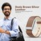 Dado Luxe Tapered Leather Replacement Band Compatible with WHOOP 5.0 Life/MG Fitness Tracker &ndash; Durable &amp; Comfortable   Not for Whoop Gen 9